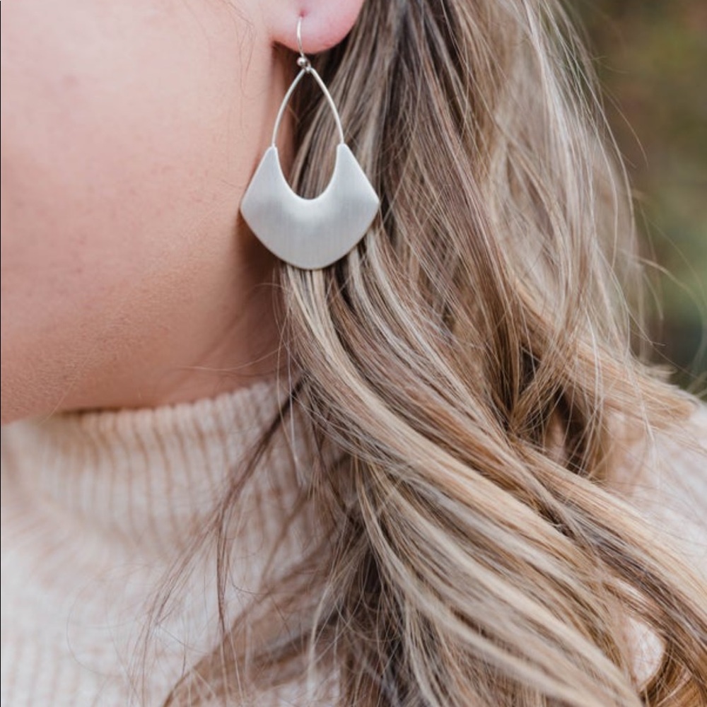 Silver earrings